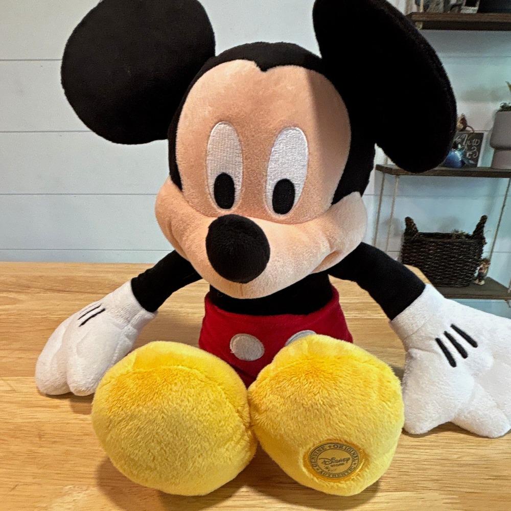 Disney Store Mickey Mouse Plush Stuffed Toy, Disney Franchise, 16"